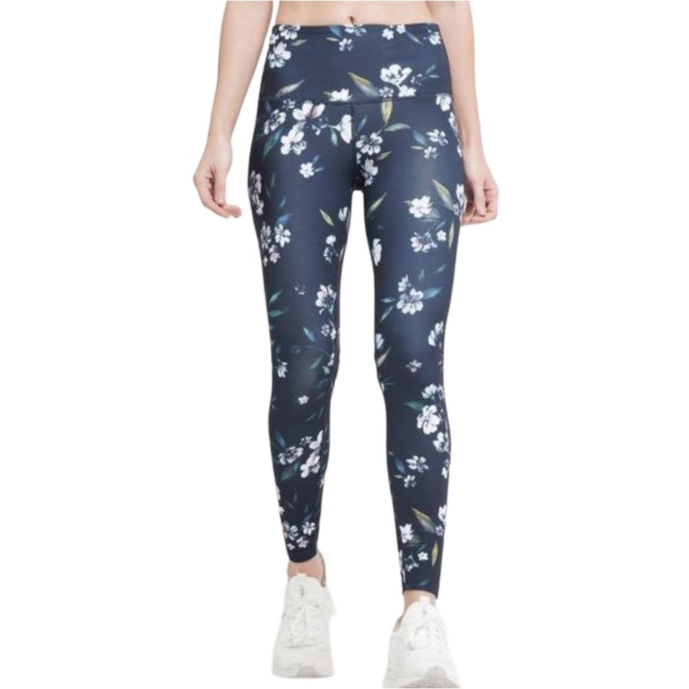 Vogo Athletica Womens 2X Black Floral 7/8 Leggings High Waist Curvy 2904129 NEW